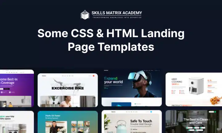 Some CSS & HTML Landing Page Templates