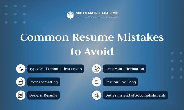 Common Resume Mistakes to Avoid – Skills Matrix Academy